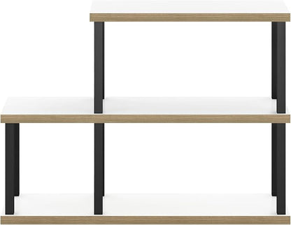 Furinno Turn-N-Tube No Tools Decorative Display Shelf, 3-Tier Ladder, Solid - Image 6