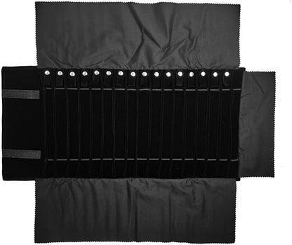 Portable Jewelry Roll Untangled Secure Necklace Travel Storage Bag Displays - Image 3