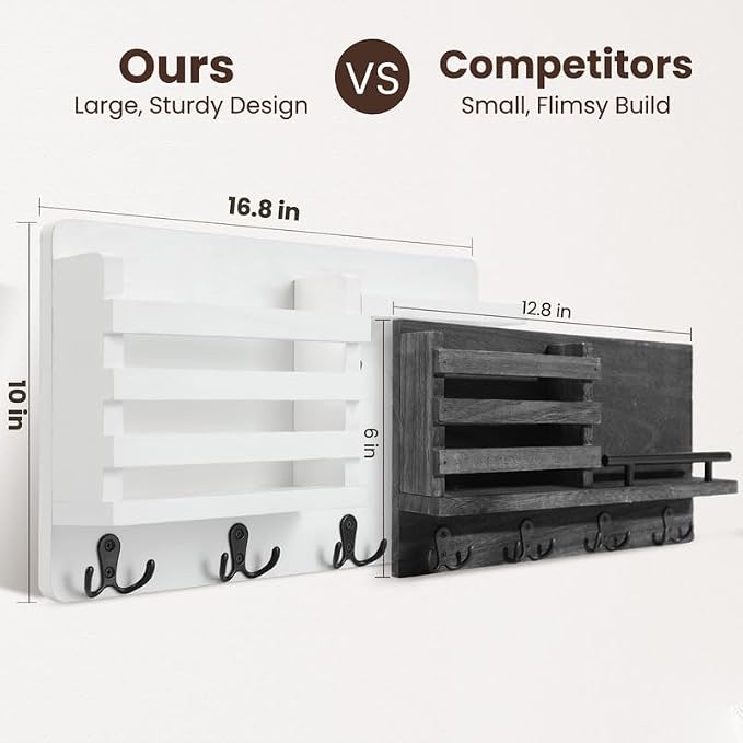 Nekon Mail Holder for Wall Mail Organizer - Image 6