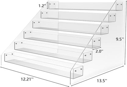 WUIVIUT Spice Rack Organizer For Cabinet, Acrylic Tier Spice Shelf Can Storage - Image 3
