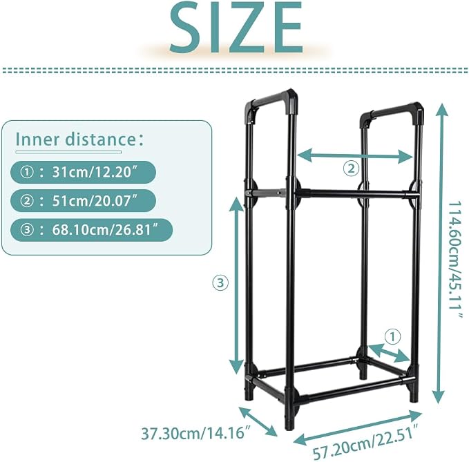 Tire Rack, Tire Storage Rack Stand Garage Storage Shelf Organizer | Rolling - Image 3