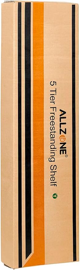 ALLZONE 5 Tiers Narrow Bookshelf, Tall Adjustable Ladder Book Shelf - Image 7