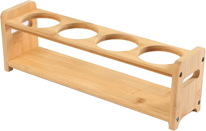 TOPINCN Rack Organizer, Storage Holder Seasoning Storage 4 Holes Shelf - Image 4