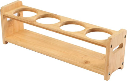 TOPINCN Rack Organizer, Storage Holder Seasoning Storage 4 Holes Shelf - Image 4
