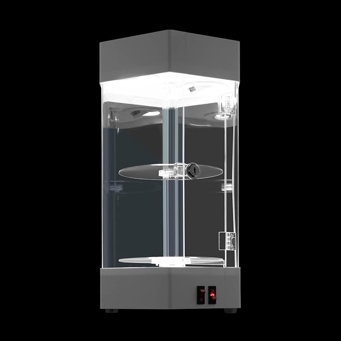 2-Tier Electric Rotating Jewelry Display Case - Image 5