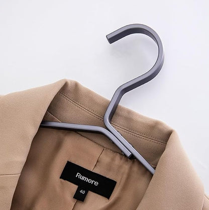 Premium Matte Titanium Gray Aluminum Coat Hangers 6 Piece Set, 16.5” Extra - Image 3