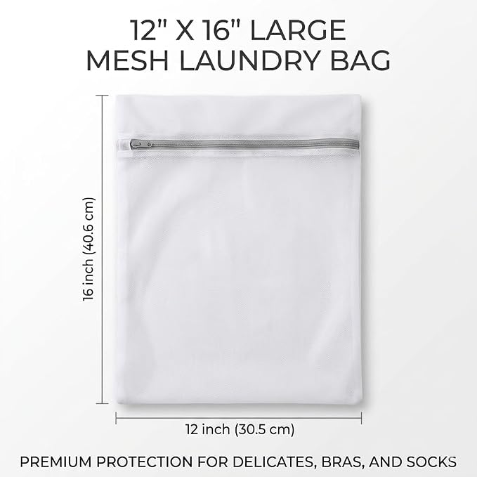 12x16 Small Mesh Laundry Bags for Delicates, Socks & Swimwear – 120GSM - Image 2