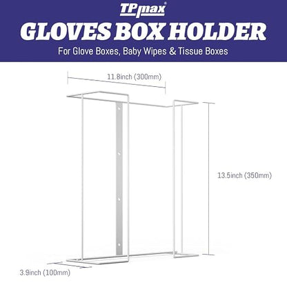 XL Gloves Box Holder, Wire Rack Dispenser - Image 2