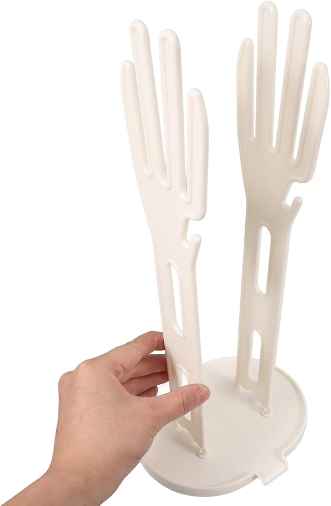 Kitchen Glove Holder with Drain Storage Rack and Water Collection Base - Image 6