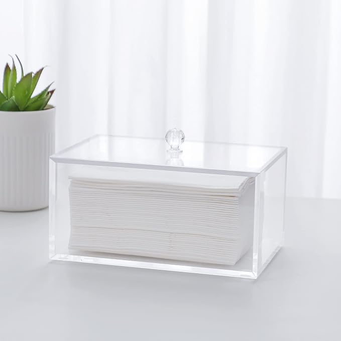 rejomiik Clear Dryer Sheet Holder Thick Acrylic Dryer Sheet Dispenser Container - Image 8