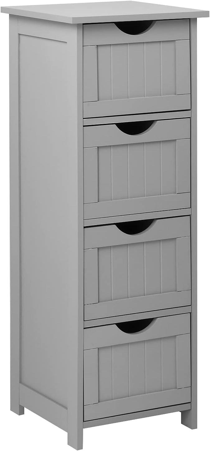 Bonnlo Skinny Bathroom Floor Storage Cabinet, 12 Inch Wide Deep Small Storage by Bonnlo