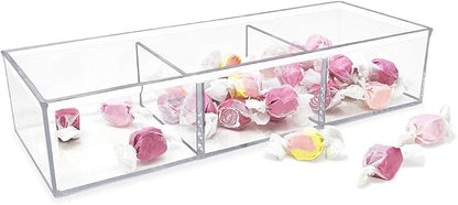 Isaac Jacobs Large 3-Compartment Acrylic Stackable Organizer, Craft Supplies - Image 5