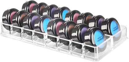 1PC Acrylic Eyeshadow Makeup Organizer 16 Space Cosmetic Storage Container - Image 5