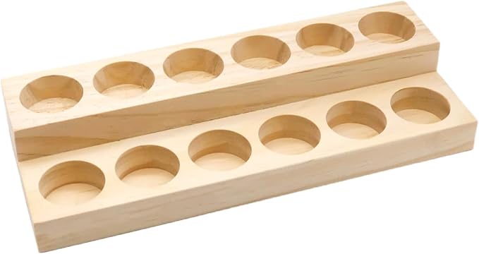 Essential Oil Display Stand Solid Wood Essential Oil Holder by LONG+TAO