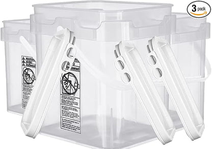 House Naturals Clear Food Grade Made in USA Plastic Bucket by House+Naturals