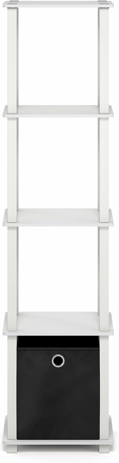 Furinno Turn-N-Tube Book Shelf, 5-Tier Square Open Frame Display Shelf - Image 7