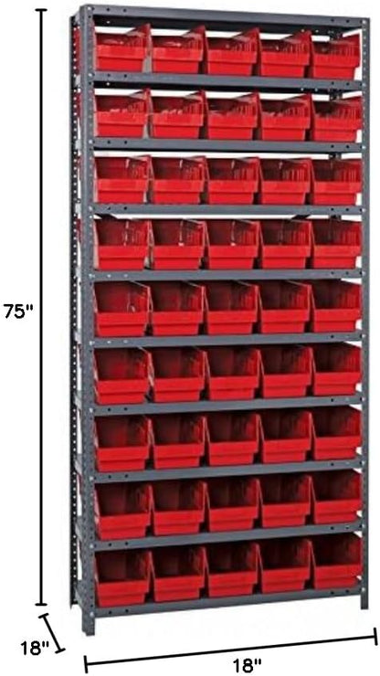 Quantum Storage Systems 1875-204RD Store More Steel Shelving Unit - Image 2