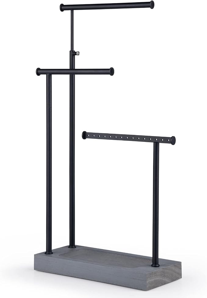 SRIWATANA Jewelry Organizer Display Extra Tall Necklace Holder 3 Tier Jewelry by SRIWATANA