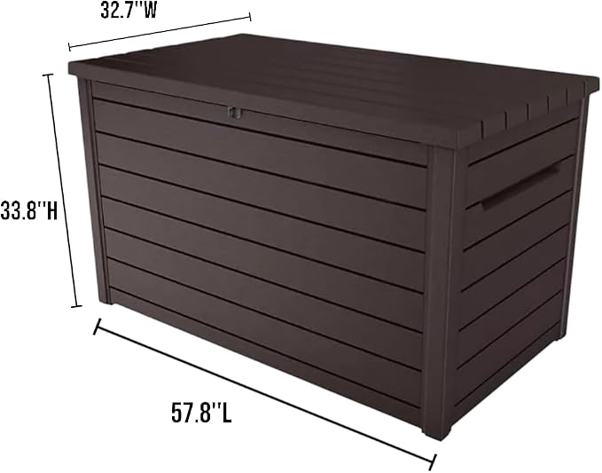 Outdoor Storage Box with Lockable Lid - Image 2