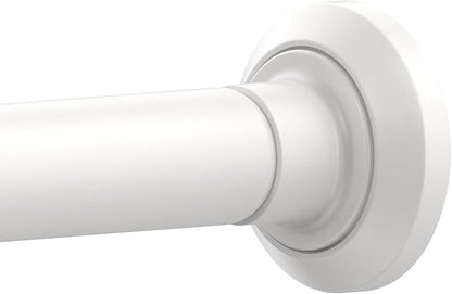 ENJOYBASICS 1" White Shower Curtain Rod, 30-88" Adjustable, Secure Tension | by ENJOYBASICS