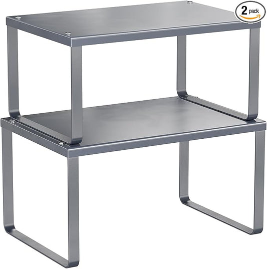 Simple Trending Cabinet Organizer Shelf, Kitchen Storage, Expandable, Metal by SimpleTrending