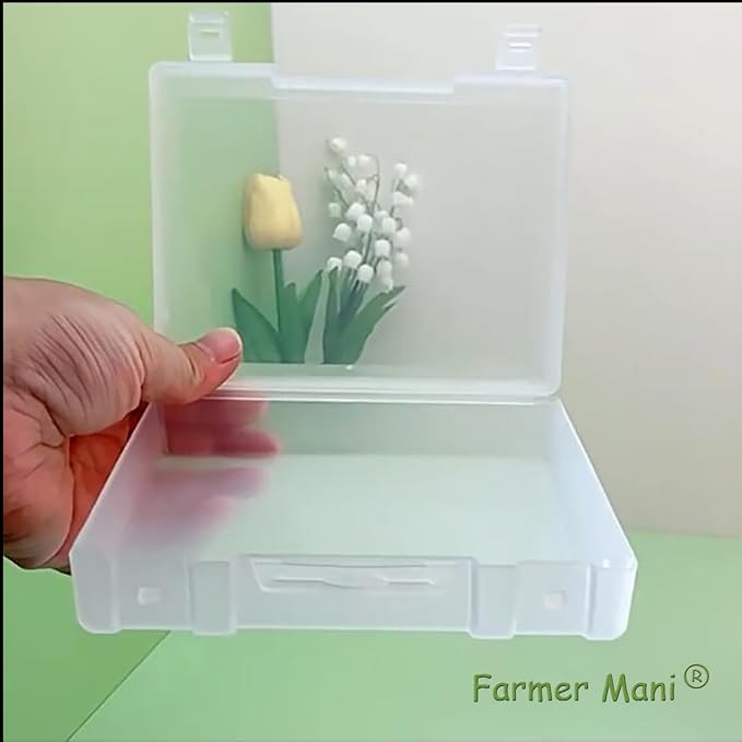 2 Pack Rectangle Plastic Frosted Storage Containers Box, Polypropylene Box - Image 4