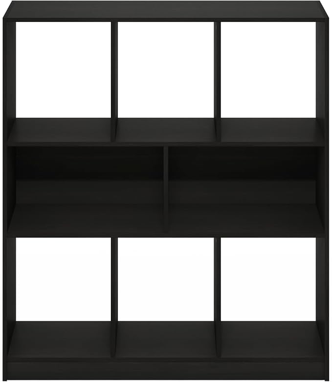 Furinno DALY Book Shelf, 8-Cube Bookshelf, Horizontal Cube Storage Organizer - Image 6