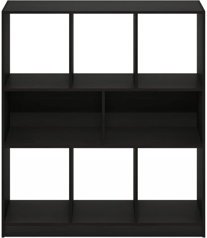 Furinno DALY Book Shelf, 8-Cube Bookshelf, Horizontal Cube Storage Organizer - Image 6