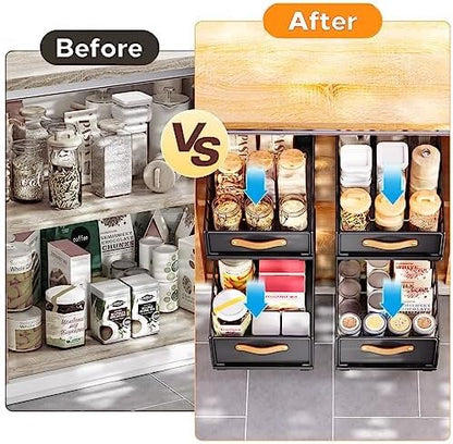 Pull out Cabinet Organizer, Heavy Duty Slide out Pantry Shelves Drawer Storage - Image 9