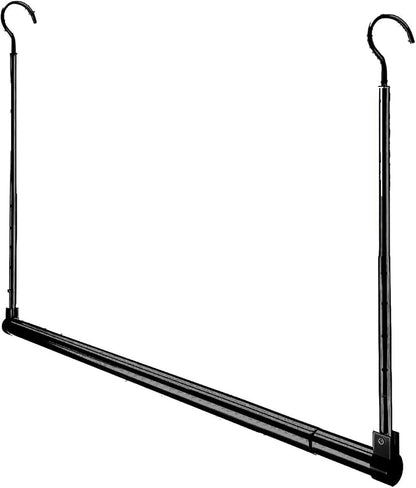 Adjustable Hanging Closet Rod, Extender Hanging Rod, Closet Hanging Organizer by Yeetburg