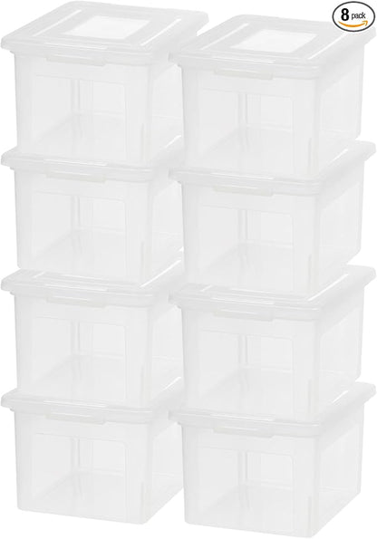 IRIS USA File Box, Plastic File Organizer by IRISUSA