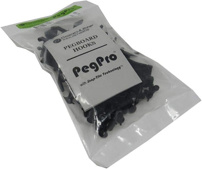 PegPro® 1" Hooks Kit for Standard “Wood Fiber” pegboard – Durable Plastic - Image 8