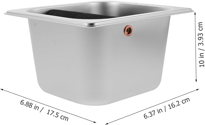 Stainless Steel Espresso Compact Coffee Ground Container - Image 2