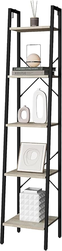 Hzuaneri Ladder Shelf, Freestanding Corner Storage Shelf | Bookcase - Image 8