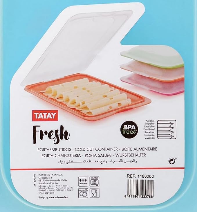 TATAY Cold Meat Containers for Fridge | Set of 3 Standard | Fridge Storage | - Image 4