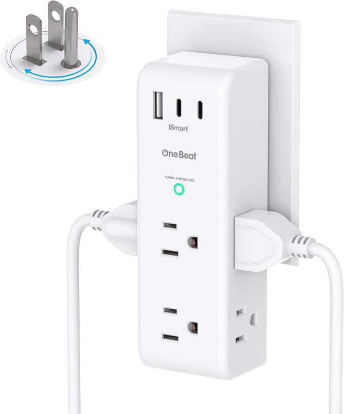 Surge Protector Outlet Extender by OneBeat