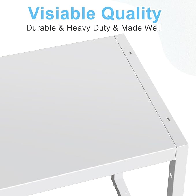 2 Pack Expandable Kitchen Storage Shelves, 110LBS Heavy Duty Metal Shelving - Image 9