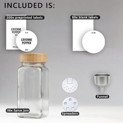 Deco haus Glass Spice Jars - Image 3