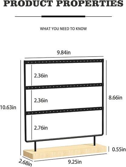 Earring Holder Organizer, Pierced Large Earrings Display Stand - Image 6