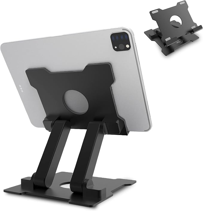 KABCON Tablet Stand, Adjustable Drawing Holder Eye-Level Aluminum Solid Stand by KABCON