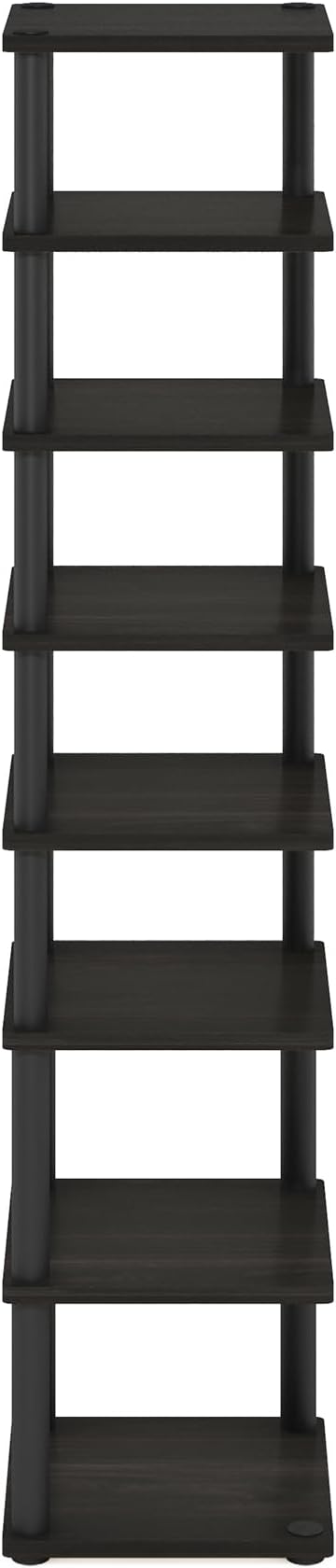 Furinno Turn-N-Tube Vertical Shoe Rack, 8-Tier Narrow Shoe Organizer, Free - Image 7
