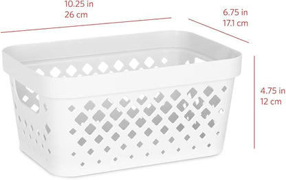 Glad Plastic Baskets for Organizing, Linen Closet, and Bathroom | Nesting Shelf - Image 5