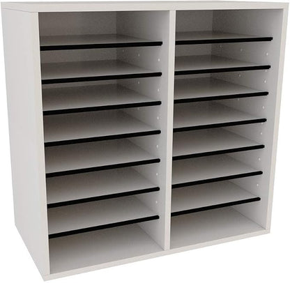 AdirOffice Wooden Adjustable organizerserature Organizer, 16 Compartment Office - Image 7