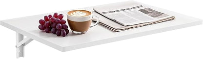 VEVOR Wall Mounted Folding Table, 23.6 x 15.7 inches Wall Mount Table, Floating - Image 11