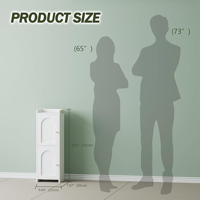Arbuxzuy Small Bathroom Storage Cabinet - Image 2