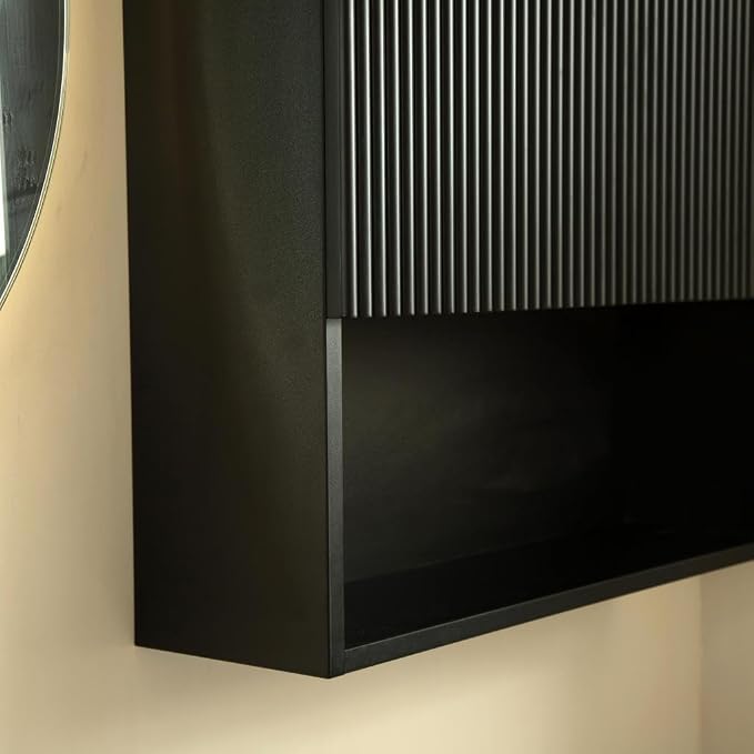 Black Bathroom Wall Cabinet - Image 7