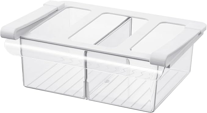 Pull-Out Fridge Drawer Organizer by Bronkeeper