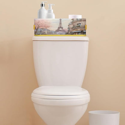 Paris Tower Architecture Bathroom Storage Basket, Foldable - Image 7