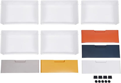Plastic Drawers Dresser Storage Cabinet 5 Drawer Stackable Vertical Clothes - Image 6