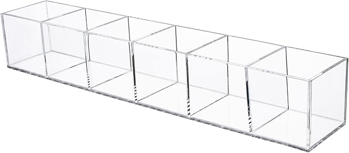 dedoot Clear Drawer Organizer, 6 Compartments Acrylic Organizer Durable Plastic - Image 8